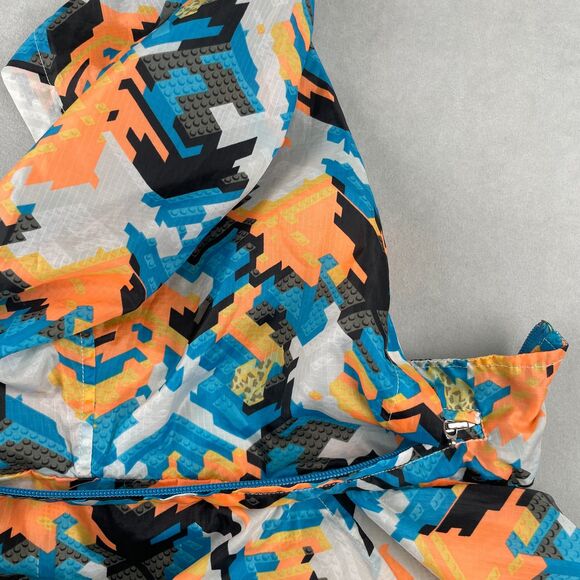 LRG Jacket Mens XL You's A Toy Hooded Windbreaker Multicolor Ripstop Full Zip - Picture 4 of 13